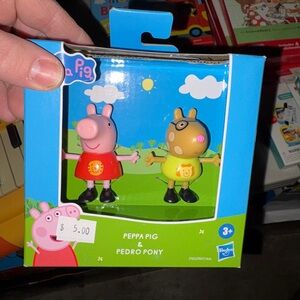 Nwt Peppa Pig & Pedro Pony Toy Set